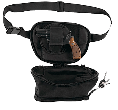 Bulldog Bulldog Fanny Pack Holster For - Med Gun Blk 10" W/ Univ Holstr Firearm Accessories