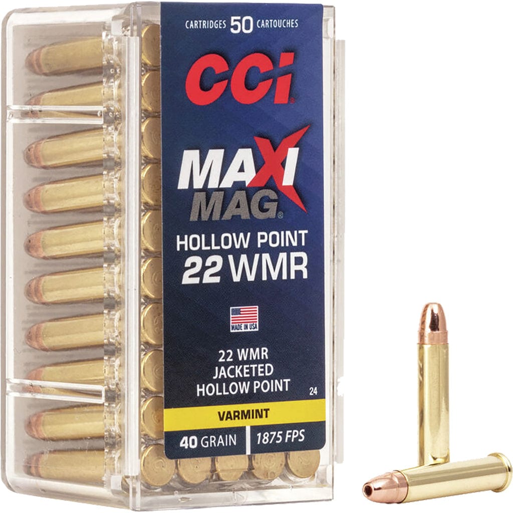 CCI Cci Varmint Maxi-mag Rimfire Ammo 22 Mag 40 Gr. Jacketed Hollow Point 50 Rd. Ammo