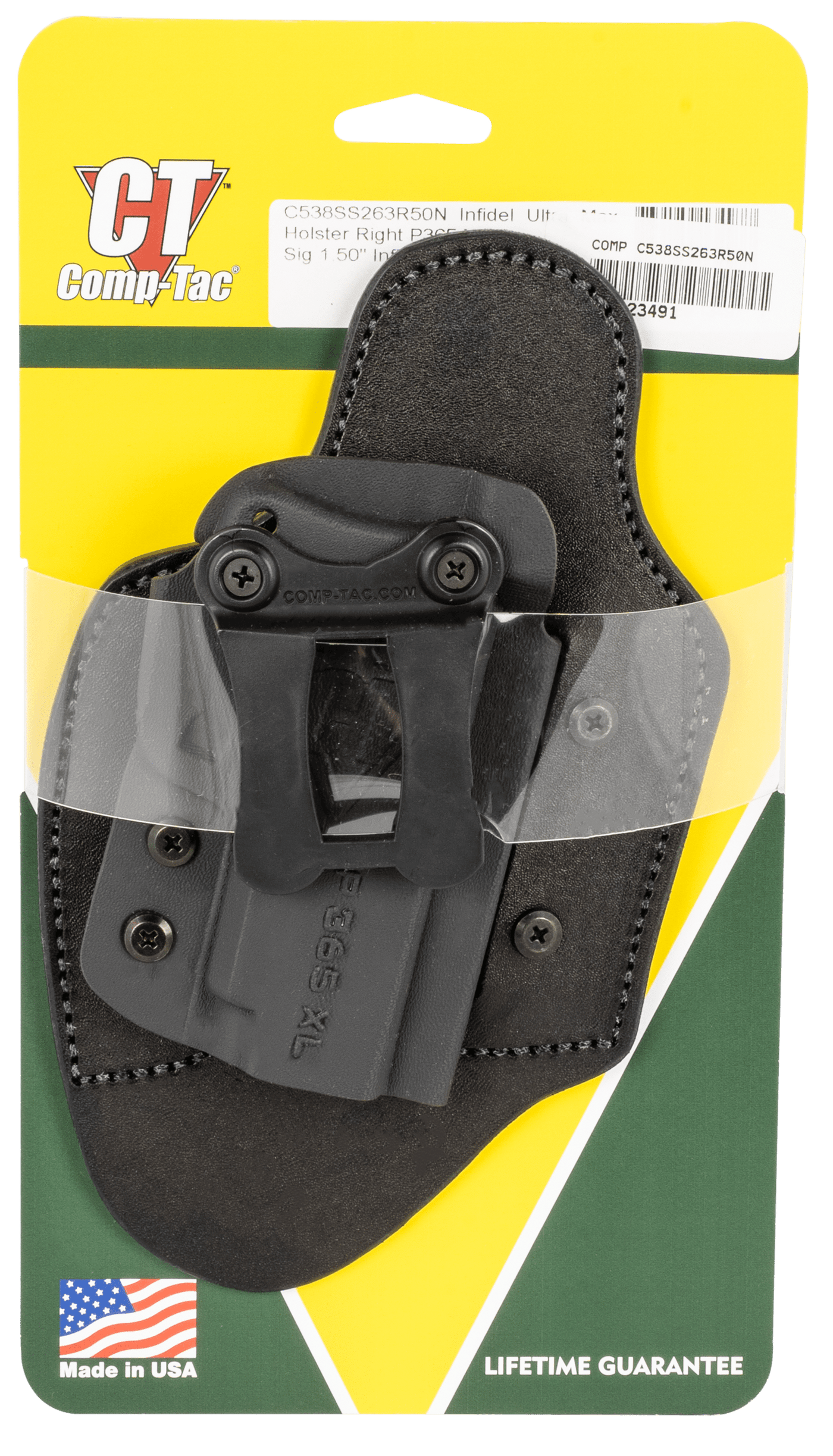 Comp-Tac Comp-tac Infidel Max, Comptac C538ss263r50n Infidel Max Iwb Sig 365xl Rs Firearm Accessories