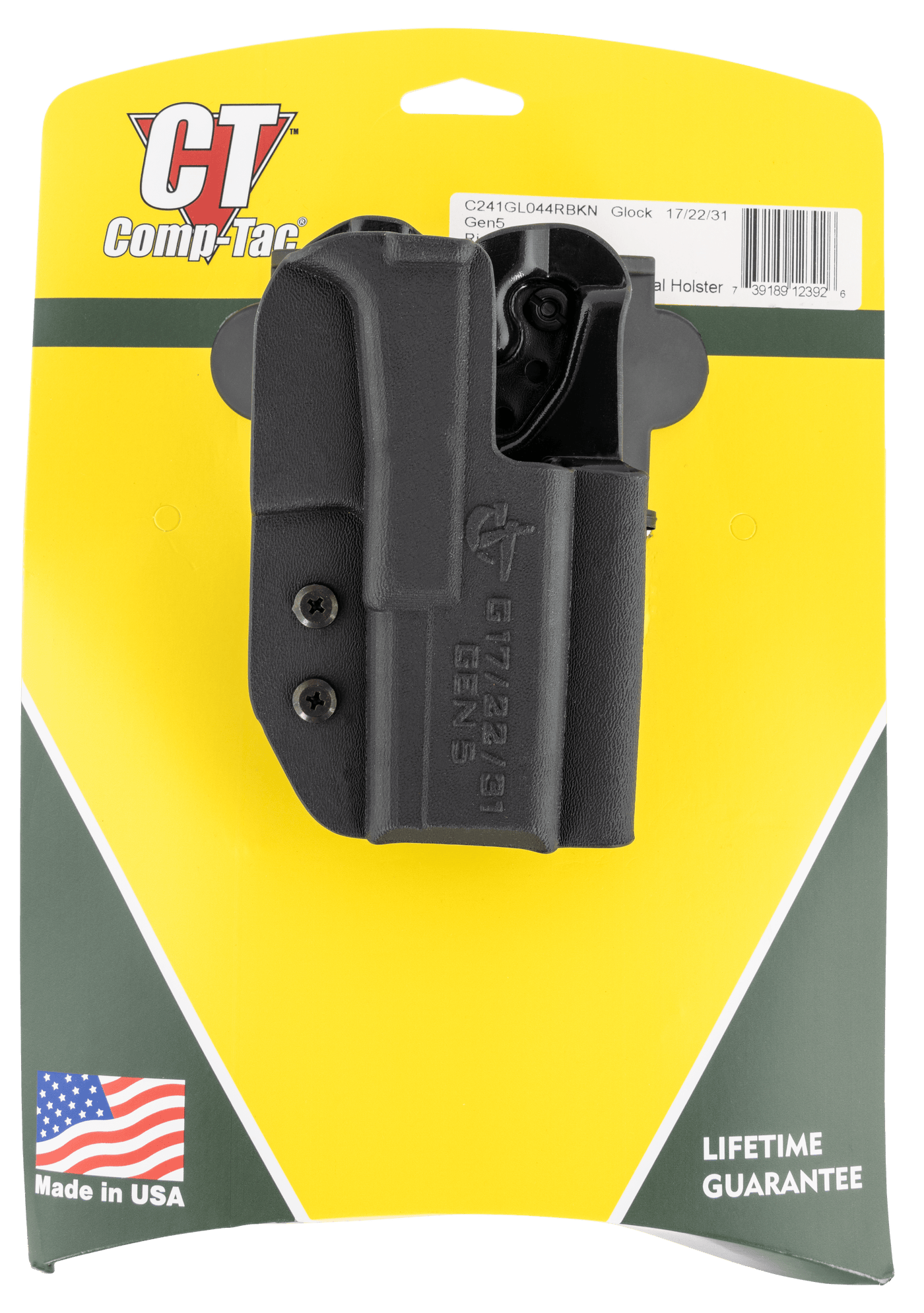 Comp-Tac Comp-tac International, Comptac C241gl044rbkn Inter Owb Kydex 17/22/31 G5 Firearm Accessories