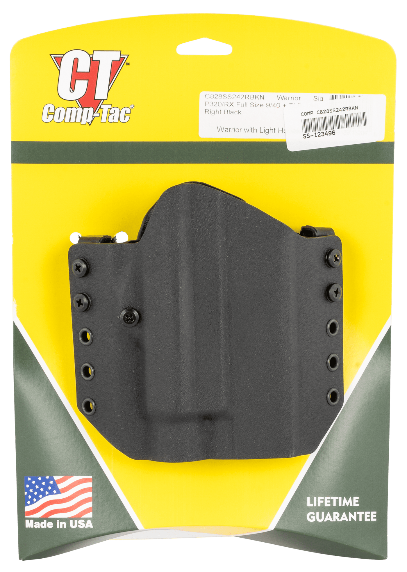 Comp-Tac Comp-tac Warrior, Comptac C828ss242rbkn Warrior W/lt Owb P320 Tlr Firearm Accessories