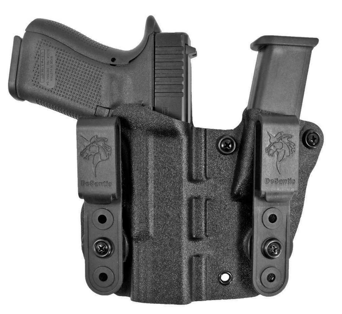 Desantis Gunhide Desantis Hidden Truth Holster - Kydex Rh Fits Glock 43 Black Firearm Accessories