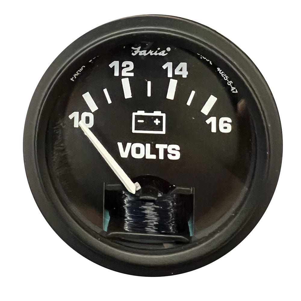 Faria Beede Instruments Faria Voltmeter 2" - 12V - Black Bezel Marine Navigation & Instruments