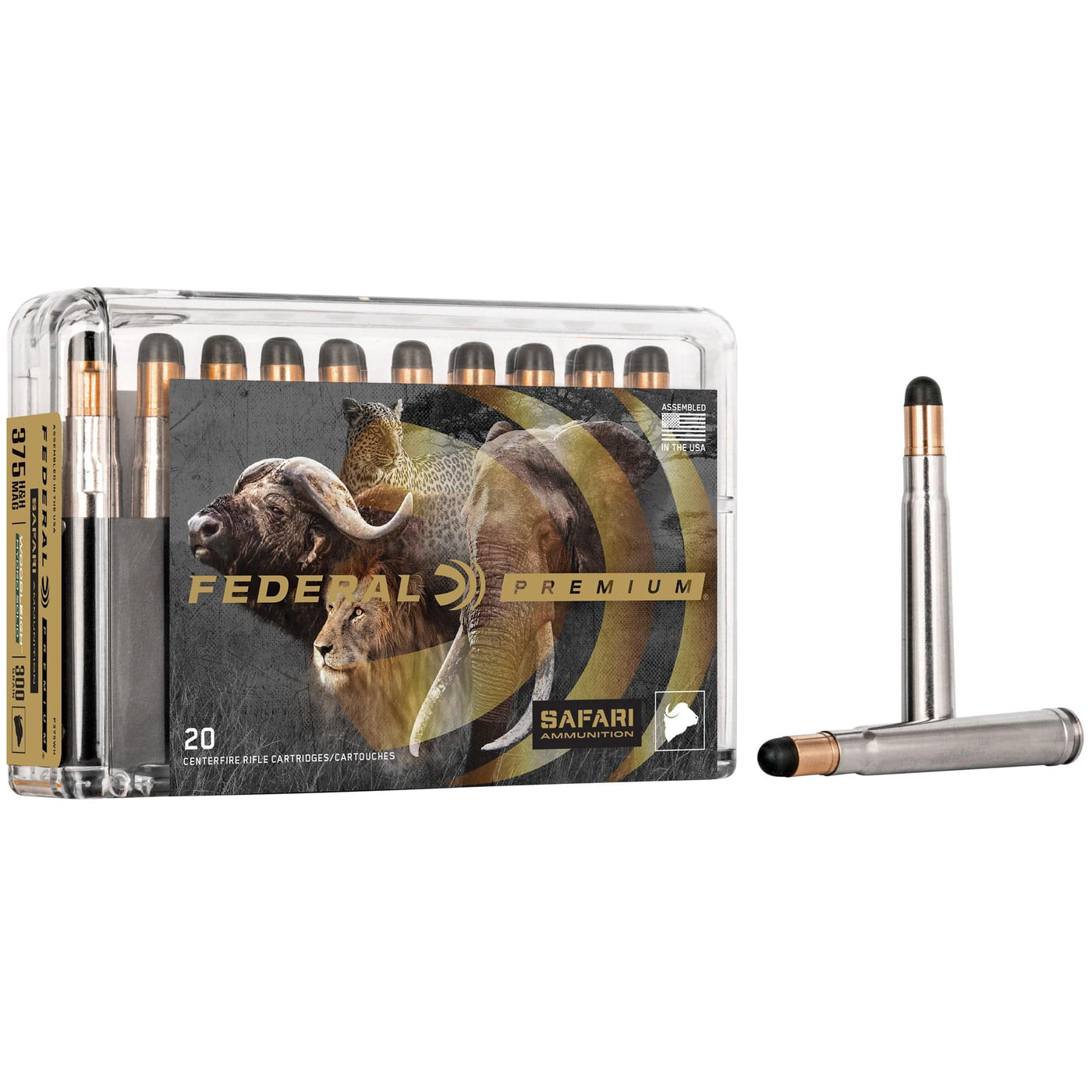 Federal Fed Prm Safari 375h&h 300gr Whs 20/ Ammo