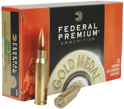 Federal Federal Gold Medal Rifle Ammo 308 Win 168 Gr. Sierra Matchking Btpt 20 Rd. Ammo