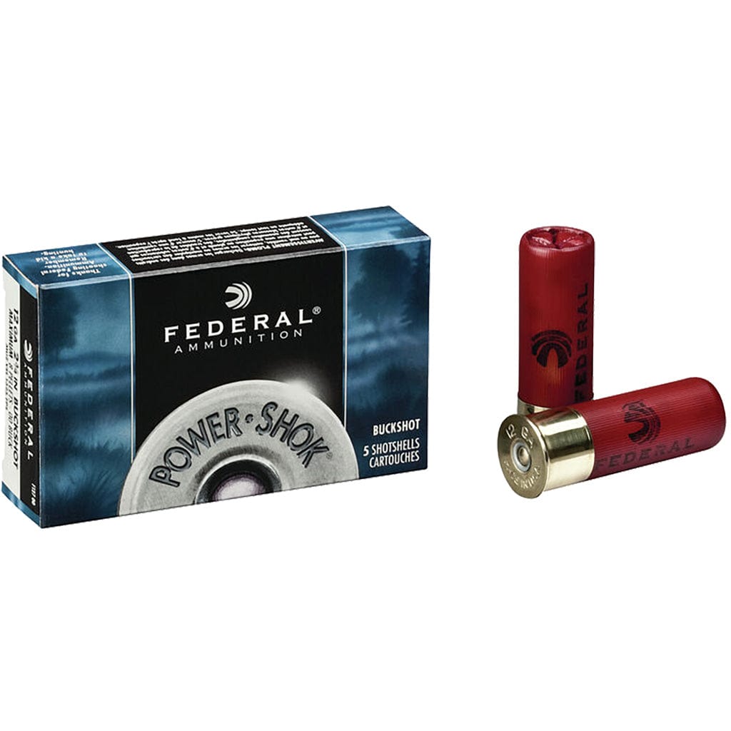 Federal Federal Power-shok Load 12 Gauge 2.75 In. 8 Pellets 000 Buck 5 Rd. Ammo