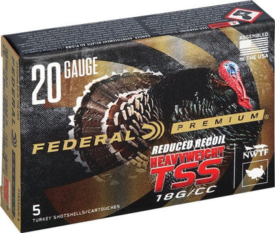 Federal Federal Premium Heavyweight Tss Load 20 Ga. 2.75 In. 1 1/8 Oz. 9 Shot Tss Lr 5 Rd. Ammunition