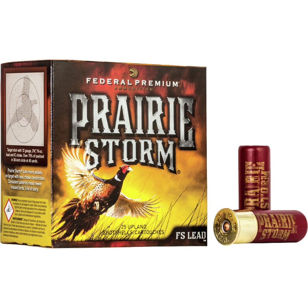 Federal Federal Premium Prairie Storm Shotgun Ammo 12 Ga. 2.75 In. 1 1/4 Oz. 5 Shot Fs Lead 25 Rd. Ammo