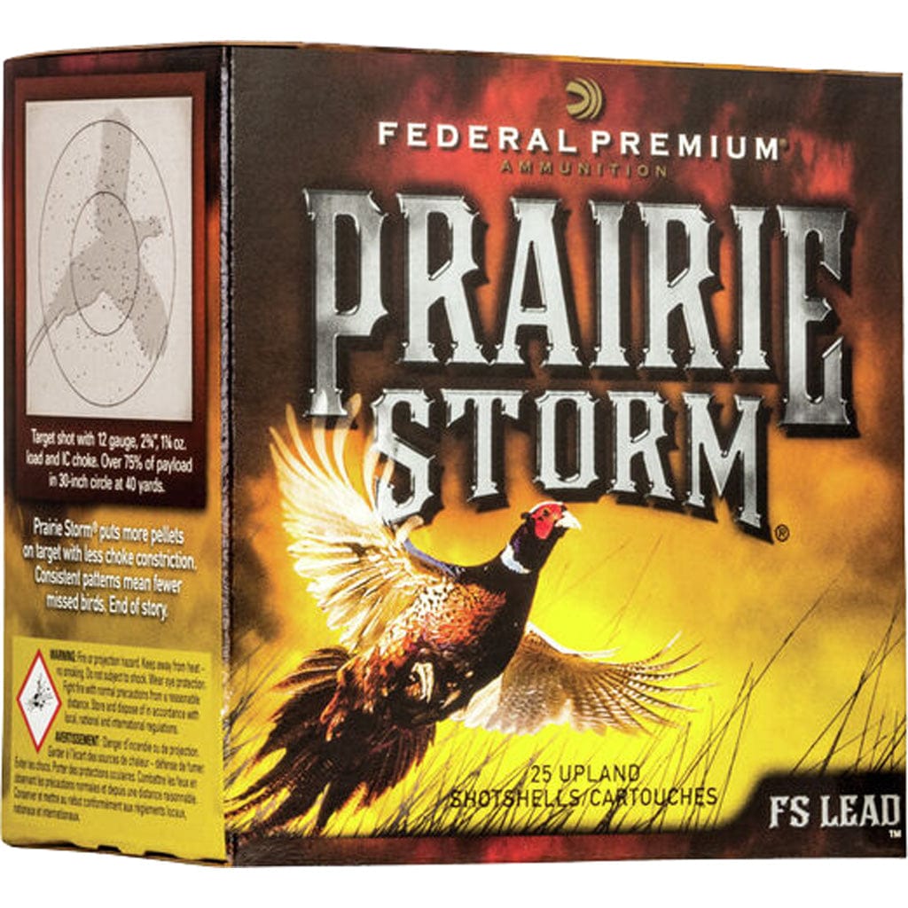 Federal Federal Premium Prairie Storm Shotgun Ammo 20 Ga. 2 .75 In. 1 Oz. 6 Shot Fs Lead 25 Rd. Ammo