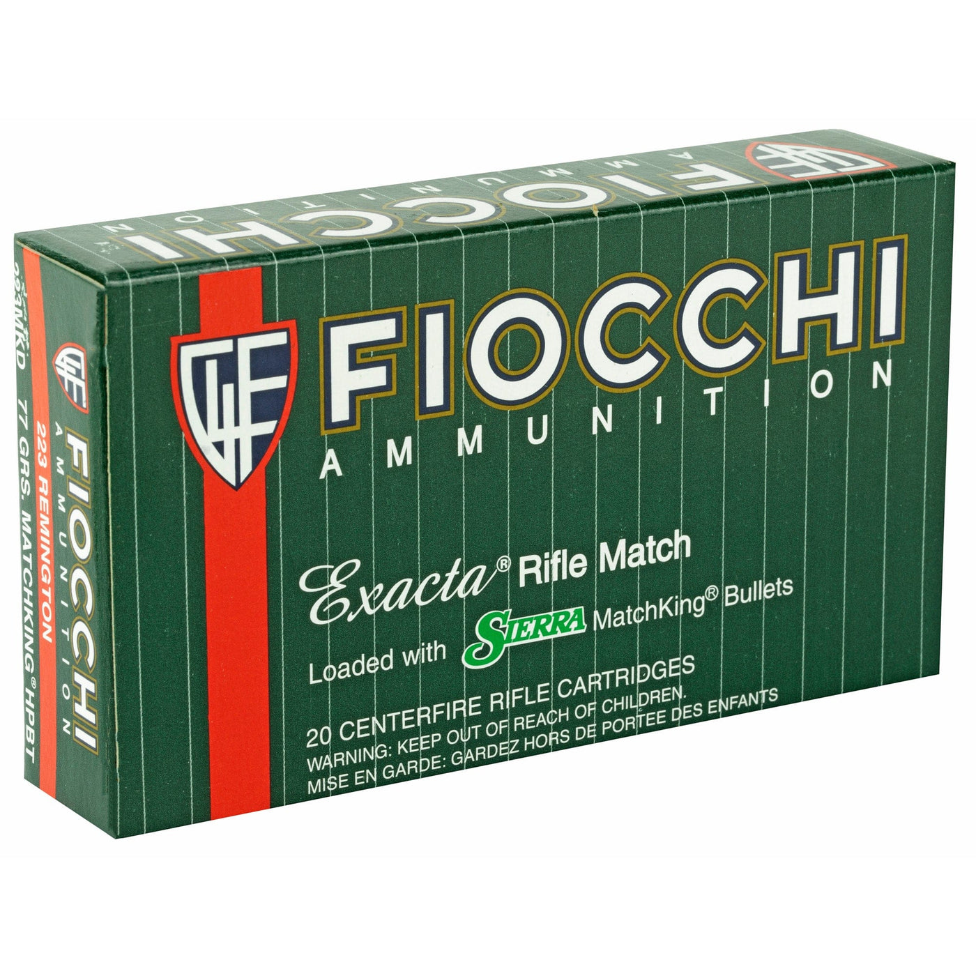 Fiocchi Fiocchi 223 Rem 77gr Hpbt - 20rd 10bx/cs Ammo