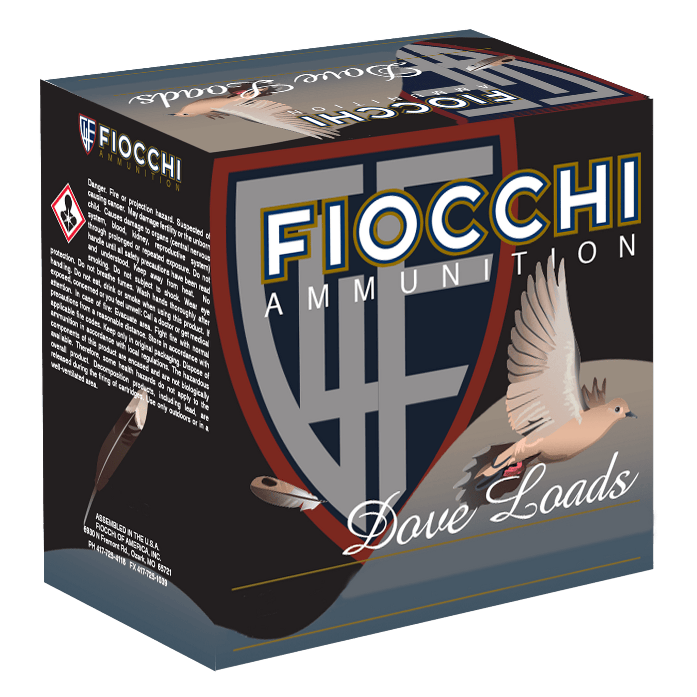 Fiocchi Fiocchi Dove & Target Loads 20 Ga. 2.75 In. 7/8 Oz. 8 Shot 25 Rd. Ammo