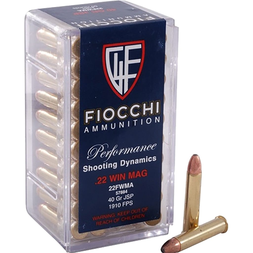 Fiocchi Fiocchi Field Dynamics Rimfire Ammo 22 Wmr 40 Gr. Jsp 50 Rd. Ammo