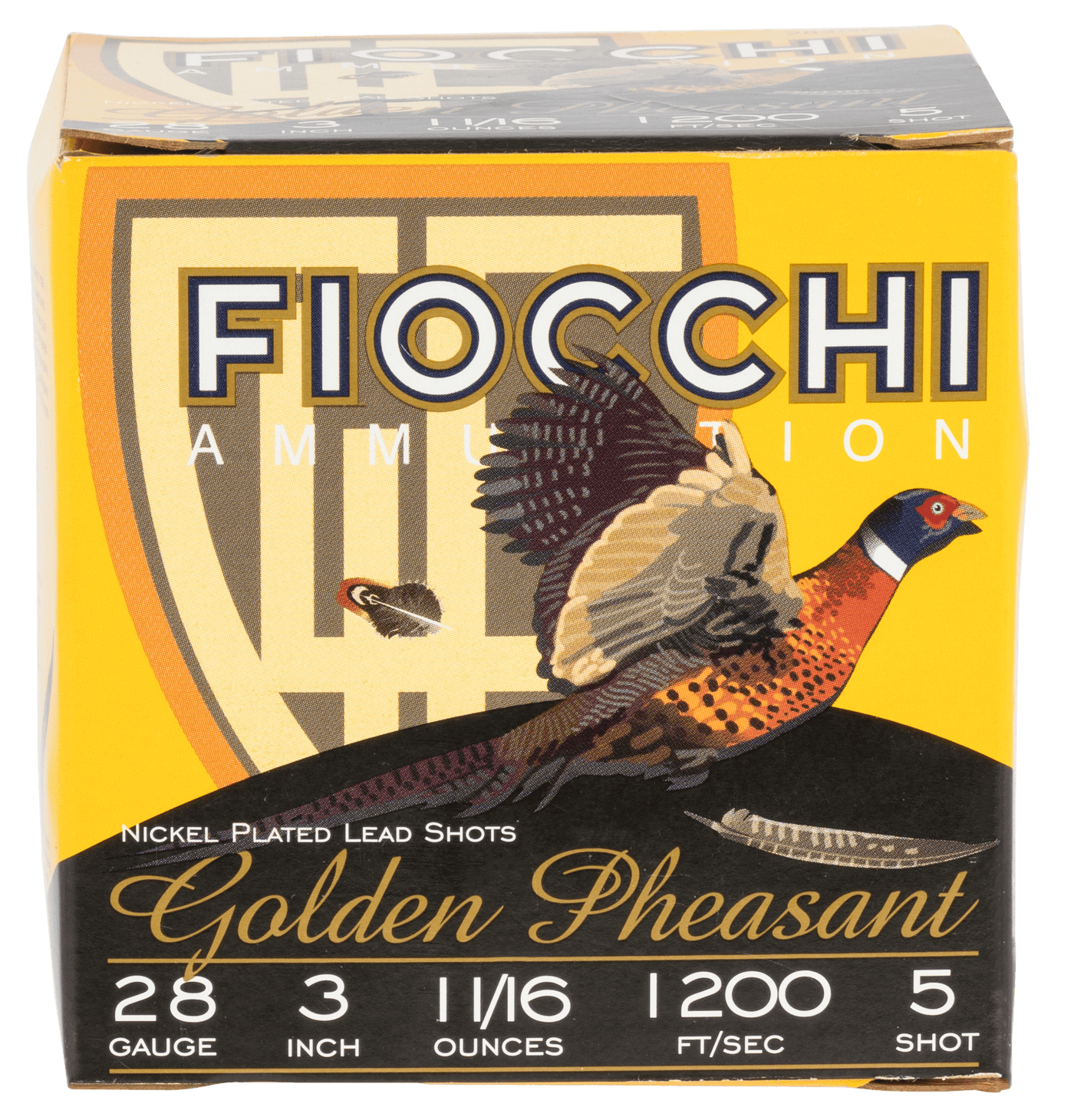 Fiocchi Fiocchi Golden Pheasant Shotgun Loads 28 Ga. 3 In. 1 1/16 Oz. 5 Shot 25 Rd. Ammo