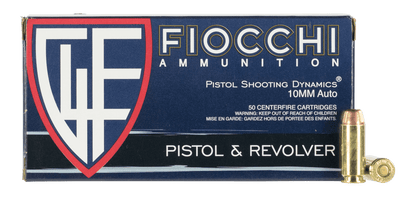 Fiocchi Fiocchi Training Dynamics Centerfire Handgun Ammo 10mm 180 Gr. Fmjtc 50 Rd. Ammo