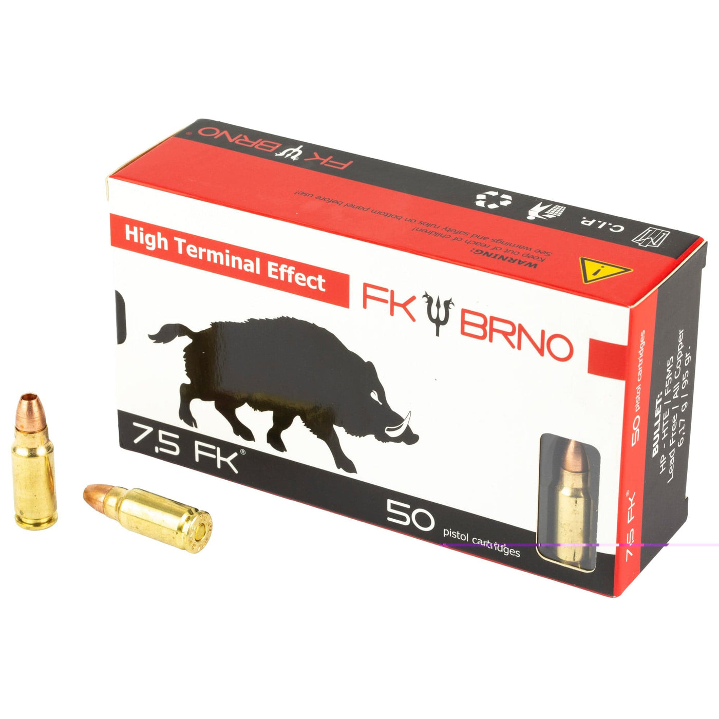 FK BRNO Fk Brno 7.5 Fk 95gr - 50rd Nose Discarding Hp Ammo