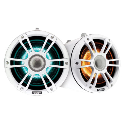 FUSION FUSION SG-FLT652SPW 6.5" Wake Tower Speakers w/CRGBW LED Lighting - White Entertainment