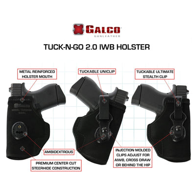 Galco Galco Tuck-n-go For G43 W/tlr6 Rh Bk Holsters