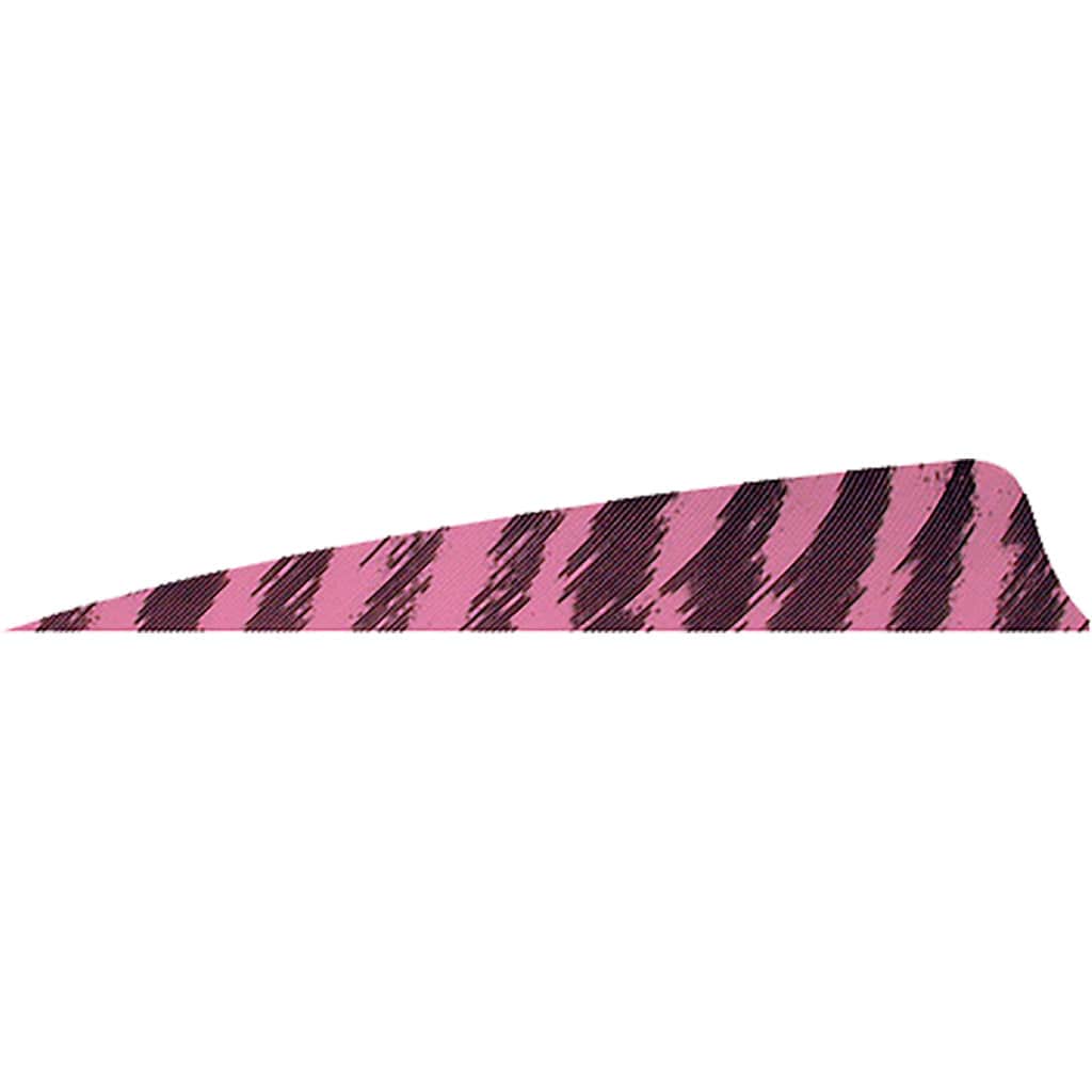 Gateway Gateway Shield Cut Feathers Barred Flo Pink 4 In. Rw 50 Pk. Fletching Tools and Materials