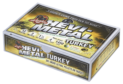 Hevishot Hevi Shot Hevi Metal Turkey Loads 12 Ga. 3 In. 1 1/4 Oz. 4 Shot 5 Rd. Ammo