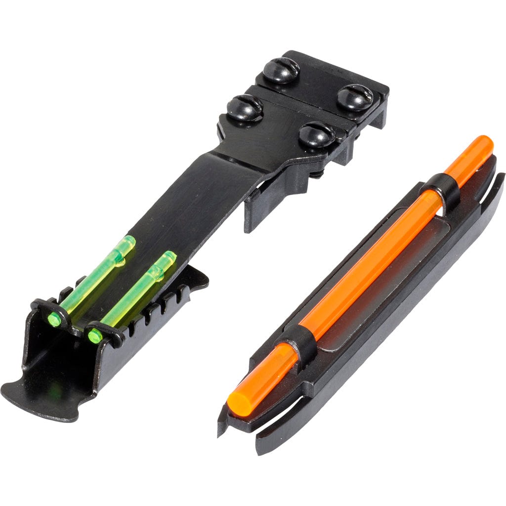 Hiviz Hiviz Narrow Magnetic Shotgun Front/rear Sight Shotgun Rib 1/4 To 7/16 Green Orange Litepipes Firearm Accessories