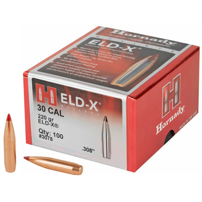 Hornady Hornady Bullets 30 Cal .308 - 220gr. Eld-x 100ct Reloading