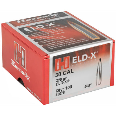 Hornady Hornady Bullets 30 Cal .308 - 220gr. Eld-x 100ct Reloading