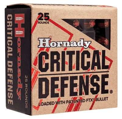 Hornady Hornady Critical Defense Handgun Ammo 32 Acp 60 Gr. Ftx 25 Rd. Ammo