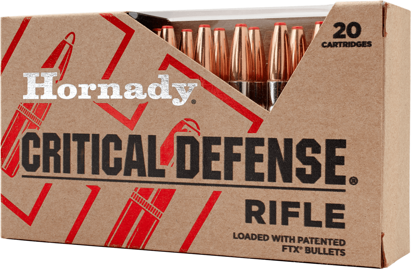 Hornady Hornady Critical Defense Rifle Ammo 223 Rem. 55 Gr. Ftx 20 Rd. Ammo