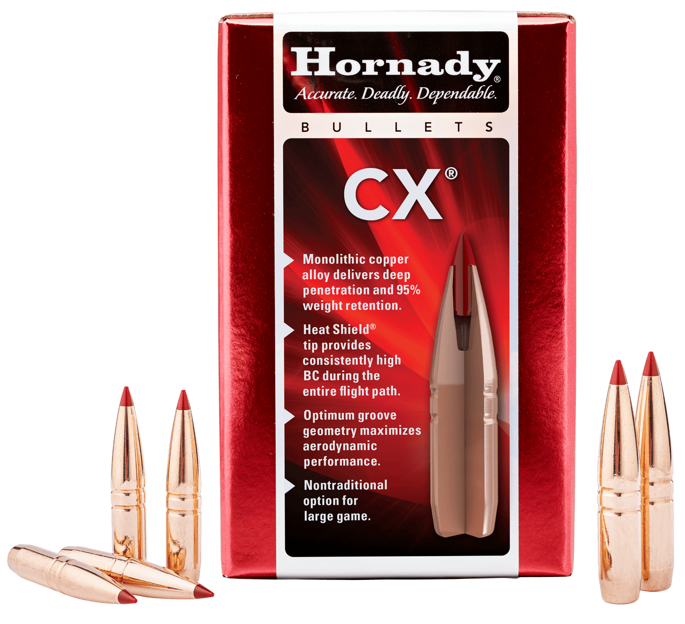 Hornady Hornady Cx Bullets 270 Cal. .277 130 Gr. Cx Reloading