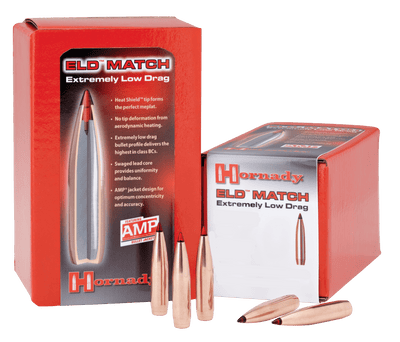 Hornady Hornady Eld Match Bullets 7mm .284 162 Gr. Eld Match 100 Box Reloading