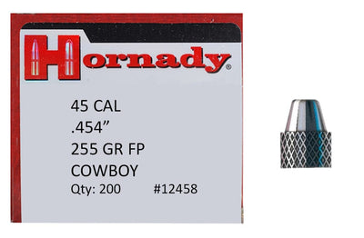 Hornady Hornady Frontier Lead Pistol Bullets 45 Cal. .454 255 Gr. Fp Cowboy Reloading