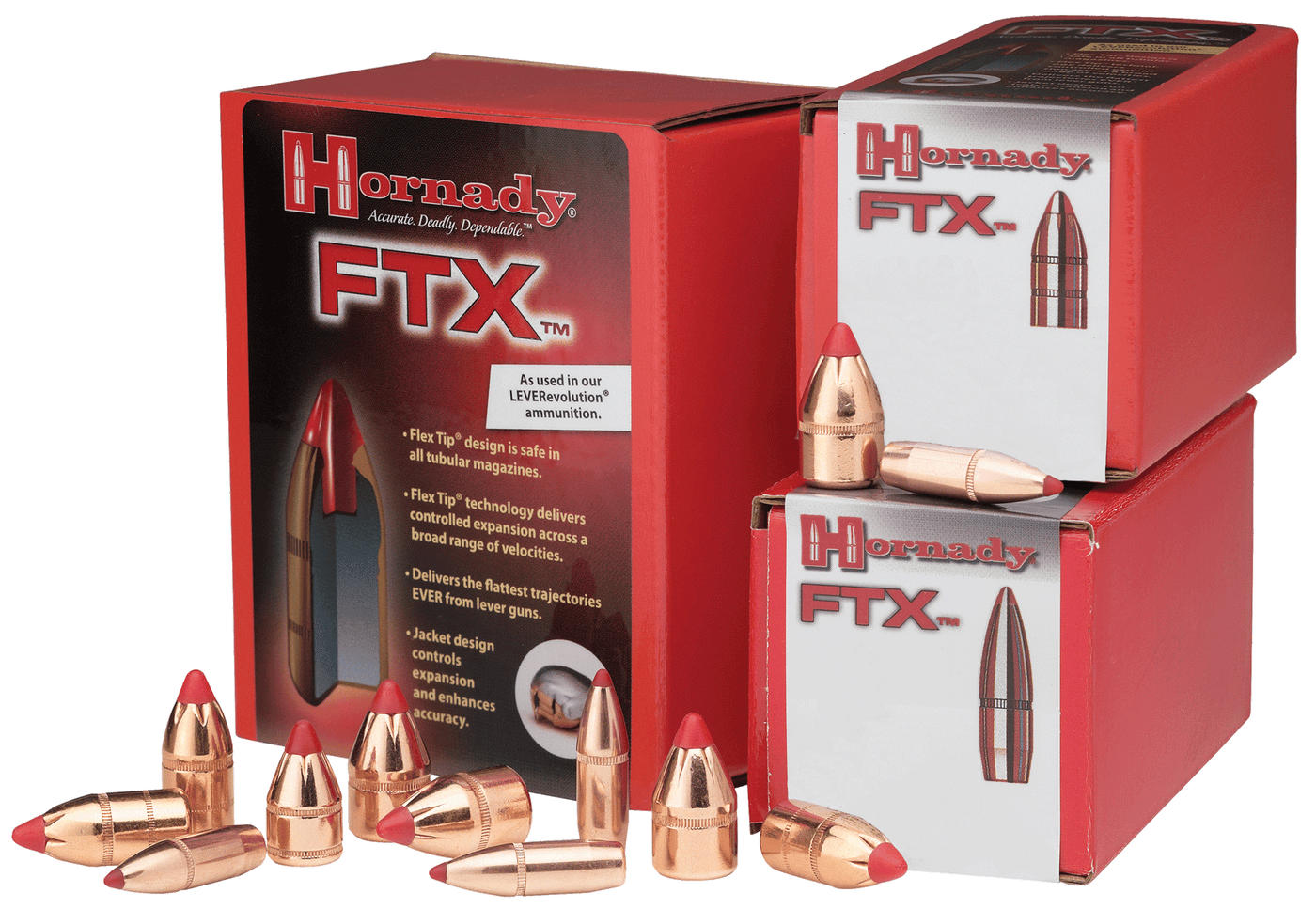 Hornady Hornady Ftx Pistol Bullets 44 Cal. .430 225 Gr. Ftx 100 Box Reloading