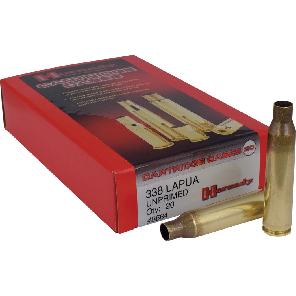 Hornady Hornady Rifle Cartridge Cases 338 Lapua Mag. Unprimed 20 Pk. Reloading