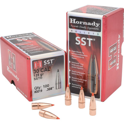 Hornady Hornady Sst Bullets 30 Cal. 308 125 Gr. Sst 100 Box Reloading