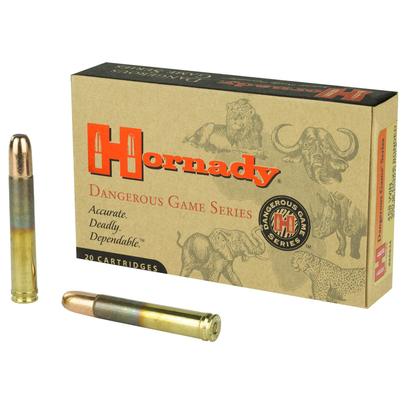 Hornady Hrndy Dg 458win 500gr Dgx Bnd 20/120 Ammo
