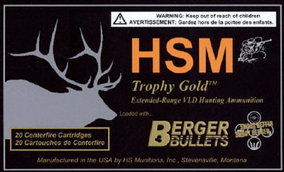 HSM Hsm Tg 257 Wby 115gr Berger - Vld 20rd 20bx/cs Ammo