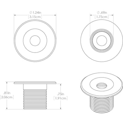 Lumitec Lumitec Echo Courtesy Light - Brushed Housing - Warm White Light Lighting