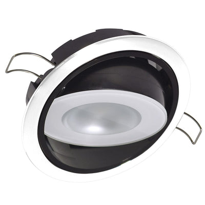 Lumitec Lumitec Mirage Positionable Down Light - Warm White Dimming - Hi CRI - White Bezel Lighting