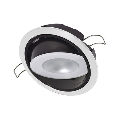 Lumitec Lumitec Mirage Positionable Down Light - Warm White Dimming - Hi CRI - White Bezel Lighting