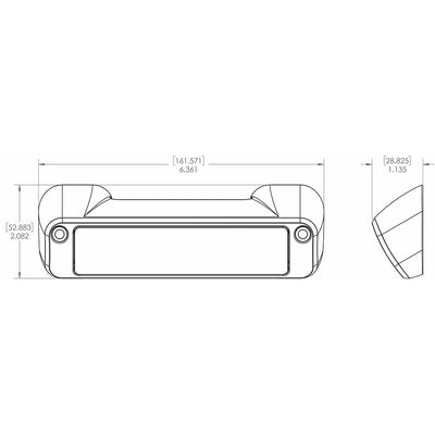 Lumitec Lumitec Perimeter Light - White Finish - White/Red Dimming Lighting