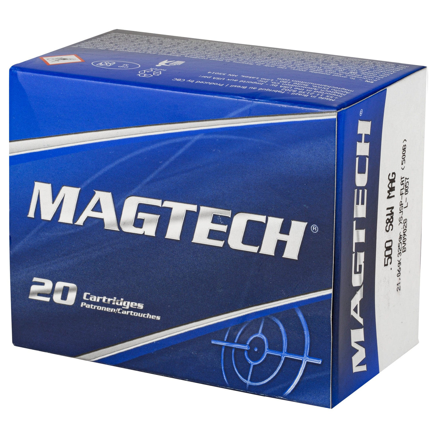 Magtech Magtech 500 Sw Mag 325gr - 20rd 25bx/cs Sjsp Flat Ammo