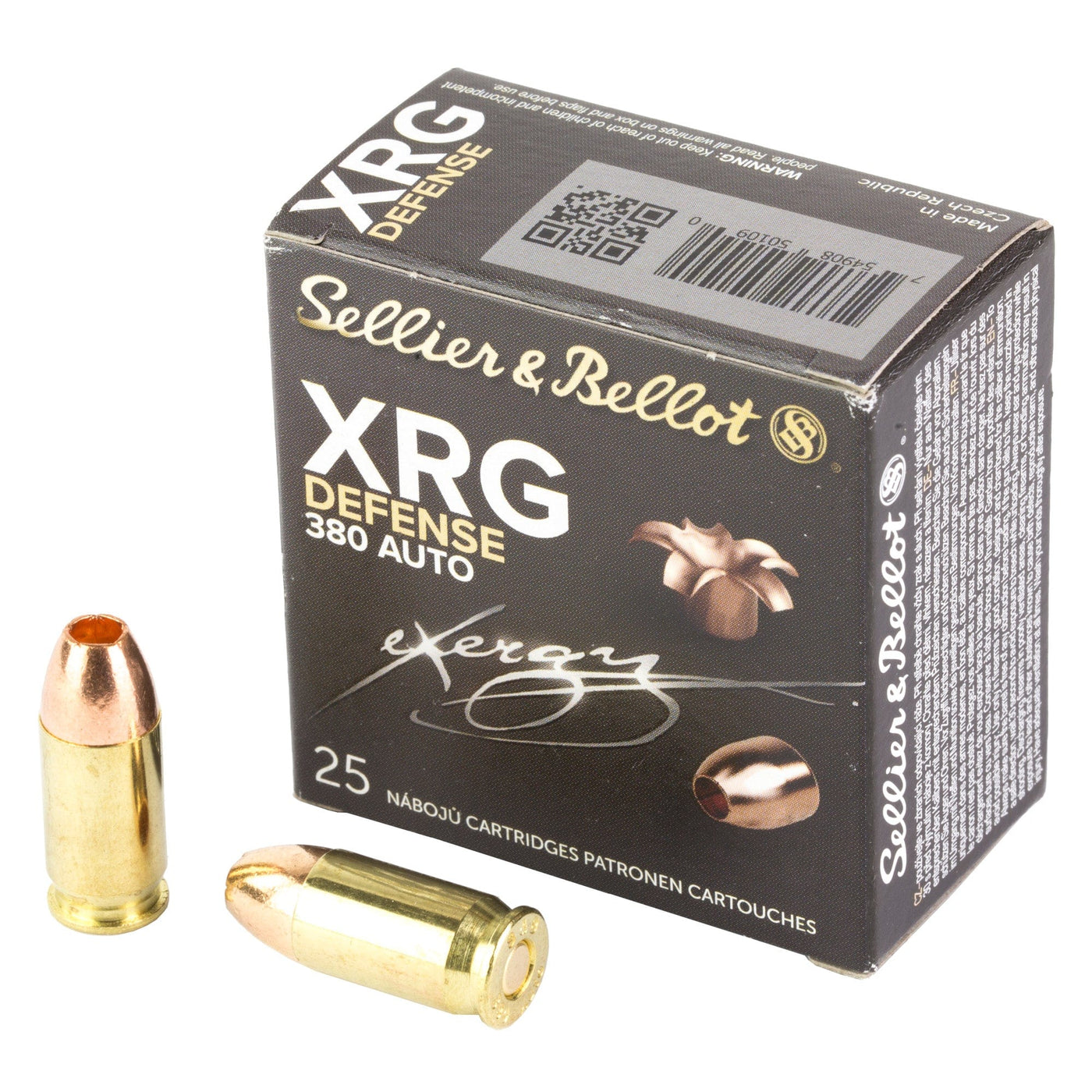 Magtech S&b 380 Acp 77gr Xrg 25/1000 Ammo