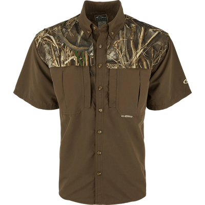 Drake Vented Wing Shooters Shirt Short Sleeve