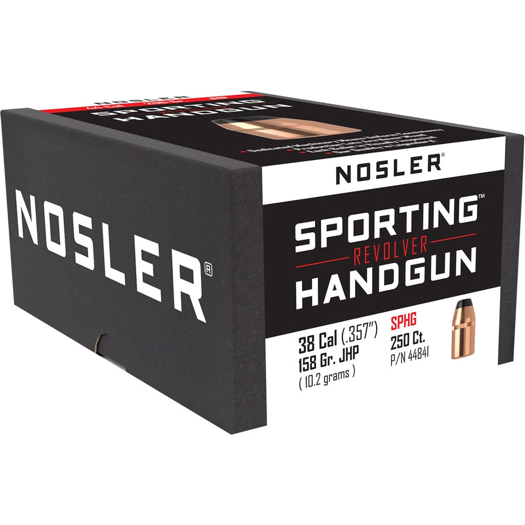 Nosler Bullets Nosler Sporting Handgun Revolver Bullet .38 Cal. 158 Gr. Jacketed Hollow Point 250 Pk. Reloading Components