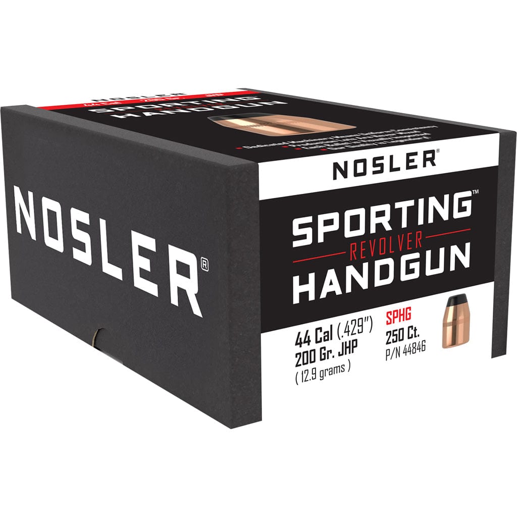 Nosler Bullets Nosler Sporting Handgun Revolver Bullet .44 Cal. 200 Gr. Jacketed Hollow Point 250 Pk. Reloading Components
