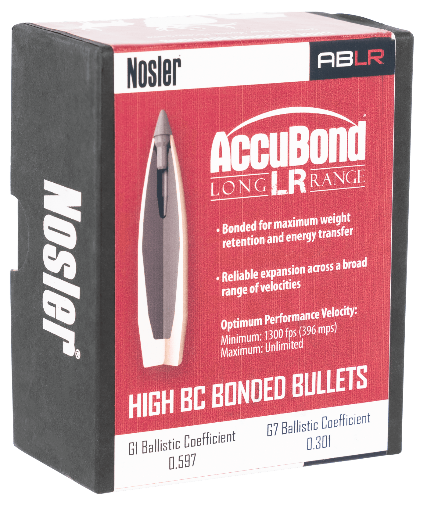 Nosler Nosler Accubond Long Range Bullets .30 Cal. 190 Gr. Spitzer Point 100 Pk. Reloading