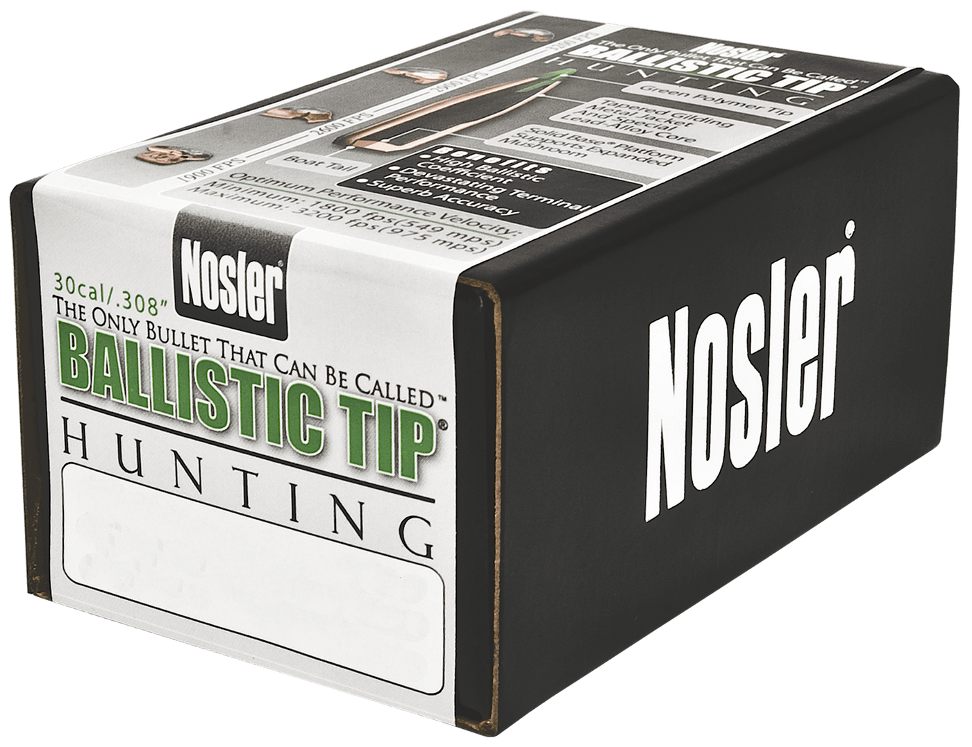 Nosler Nosler Bullets 30 Cal .308 - 165gr Ballistic Tip 50ct Reloading