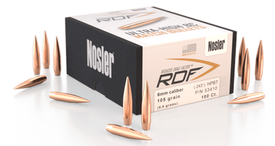 Nosler Nosler Bullets 6mm .243 - 105gr Rdf Hpbt 100ct Reloading