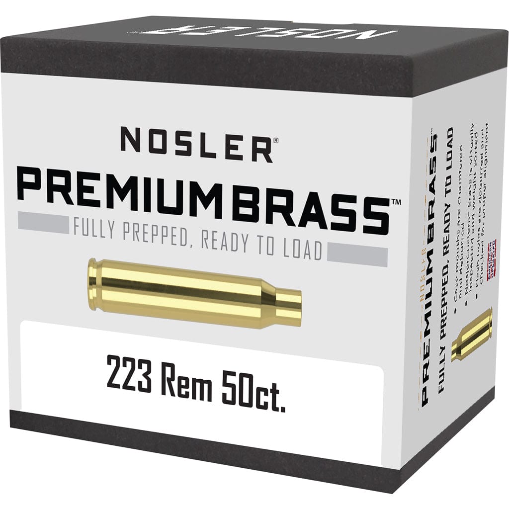 Nosler Nosler Custom Brass .223 Rem. 50 Pk. Reloading