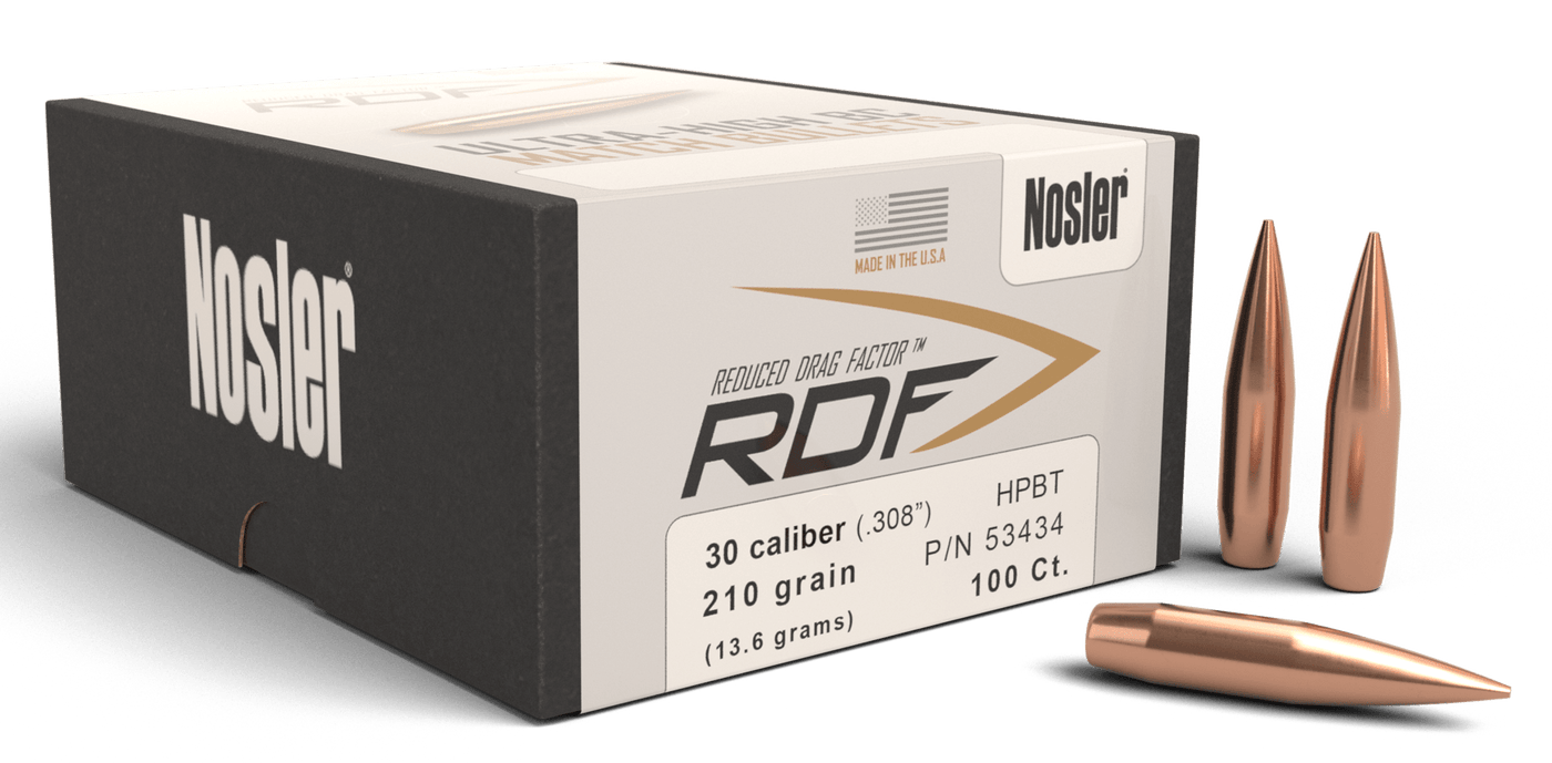 Nosler Nosler Rdf, Nos 53434 Rdf Match   30 210  Hpbt  100 Reloading